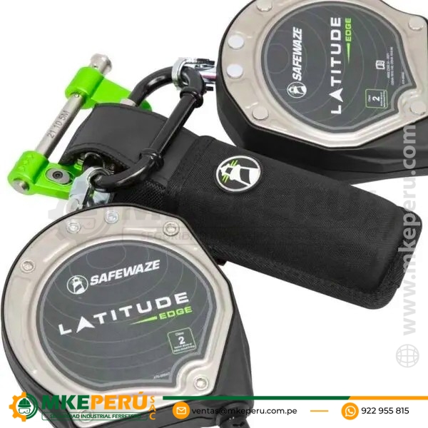 Bloque Retractil Latitude 023-5356 Doble Cable Acerado 8' (2.40 Metros) Clase 2 - Safewaze - Imagen 2