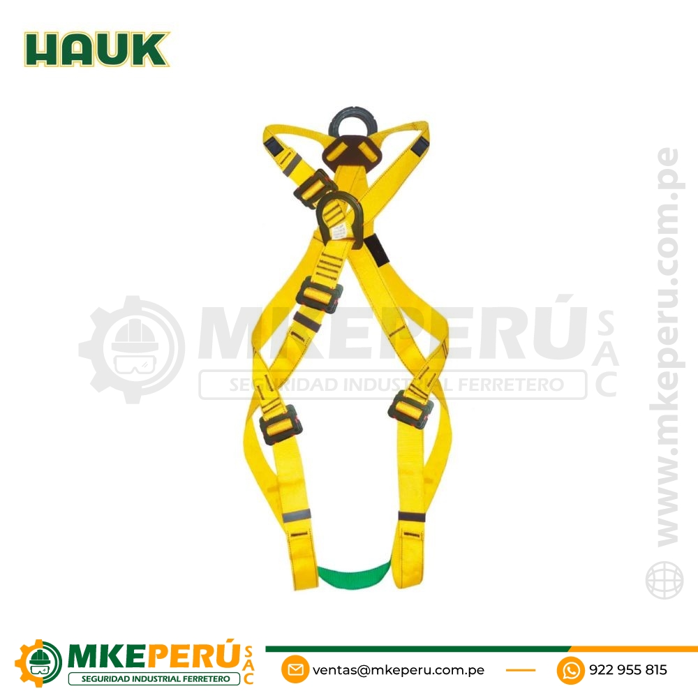 Arnés Dieléctrico 2 anillos y 3 hebillas Hauk (I2A4HD)