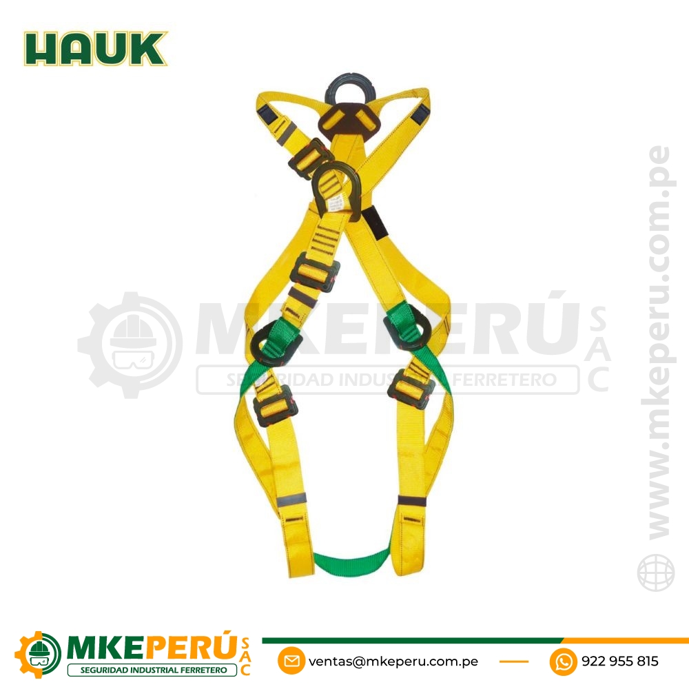Arnés Dieléctrico 4 anillos y 4 hebillas Hauk (I4A4HD)