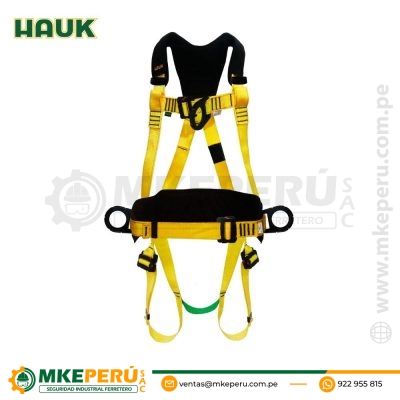 Arnés Dieléctrico con apoyo lumbar 4 anillos Hauk (I4A4HHD)