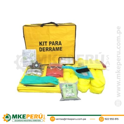 Kit Antiderrame de 50L para Químicos, KIT50LQ