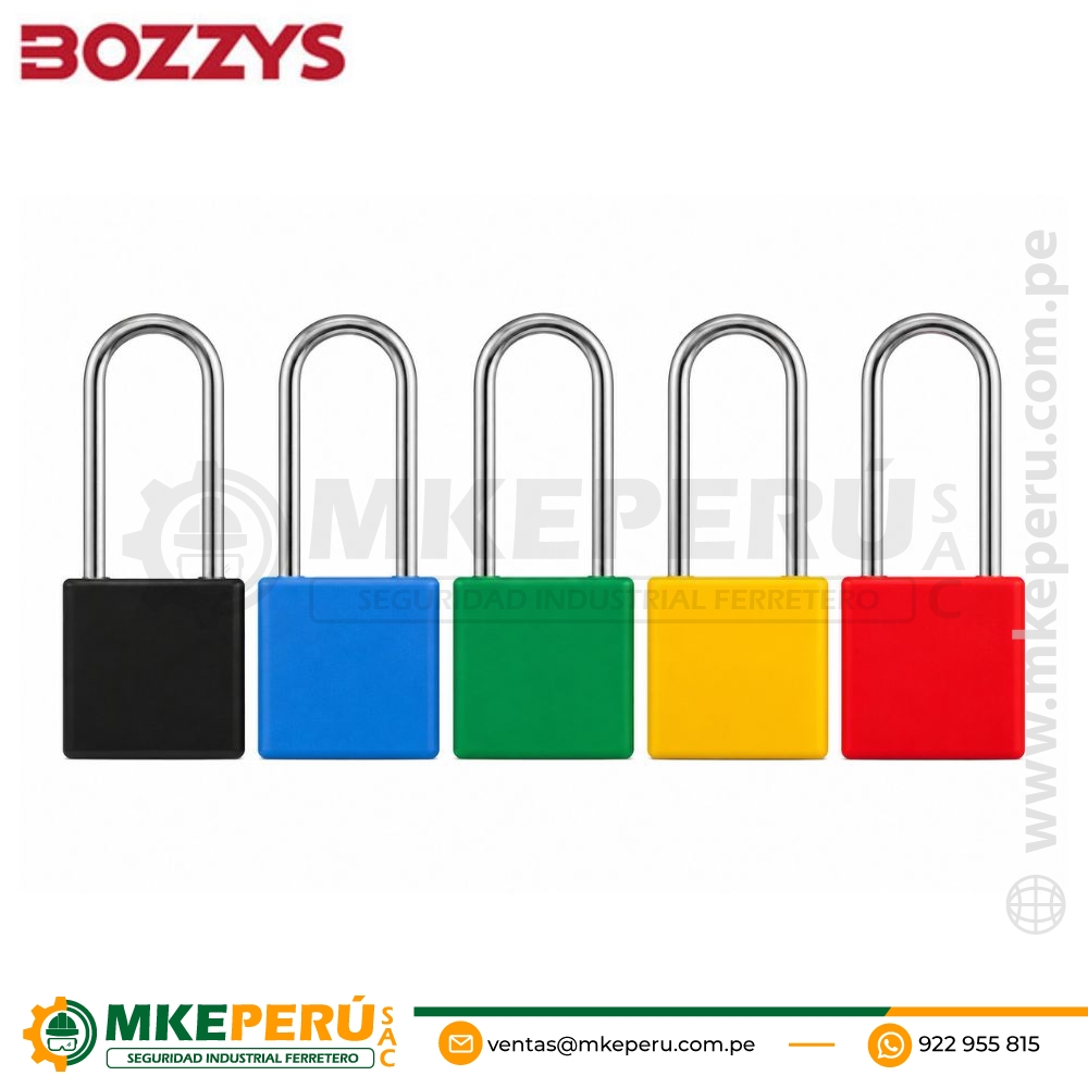 Candado de Bloqueo de Aluminio Bd-A21D Arco de 38Mm (Incluye 2 Llaves) Bozzys
